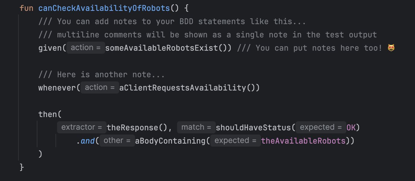 Kensa test written in Kotlin
